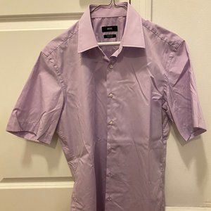 HUGO BOSS Short-Sleeved Pink Shirt